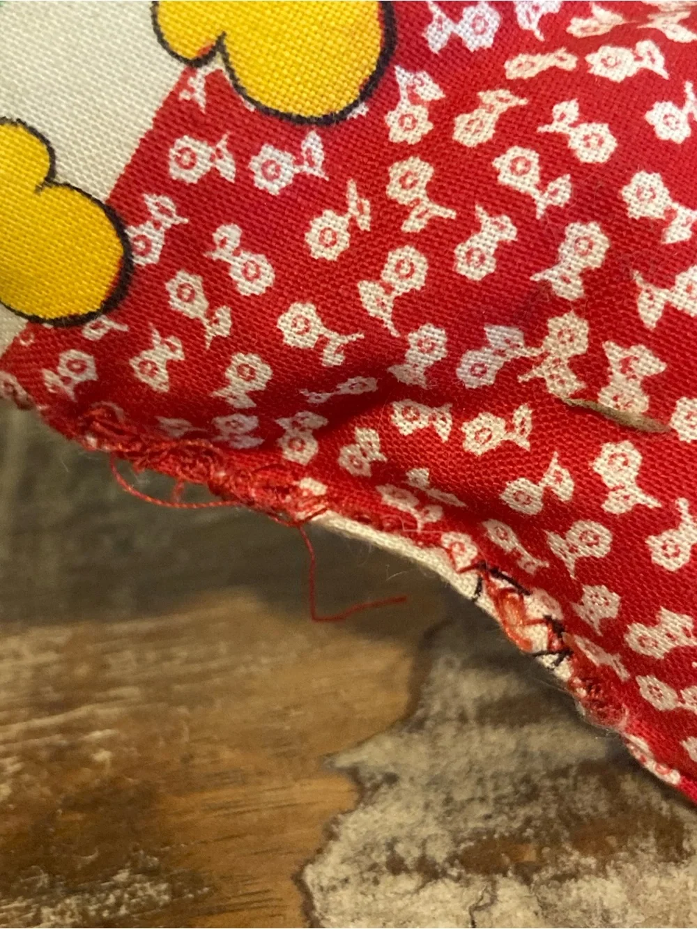 Vintage Plush Ornament Patchwork Clown Christmas Stocking Handmade